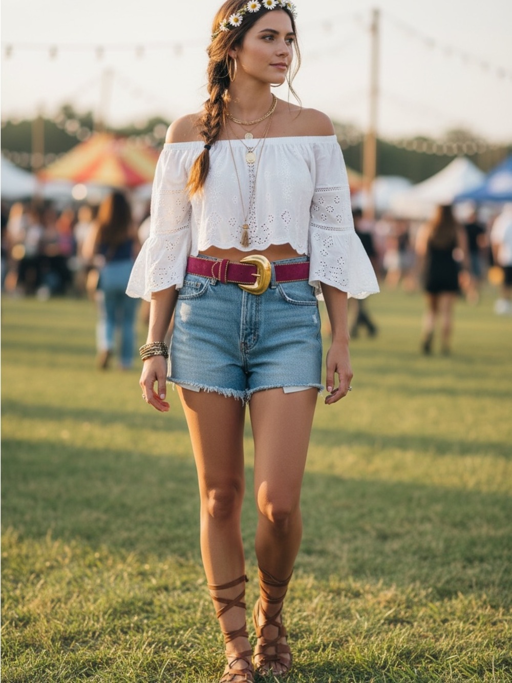 Bianca Pink Suede Studded Statement Gold Buckle Belt